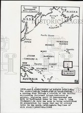 1962 Stampa Foto Mappa