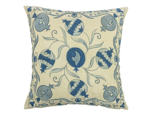 Cuscino decorativo blu - , suzani