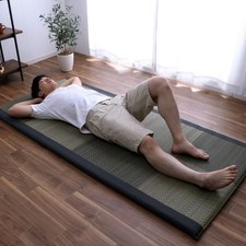 IKEHIKO Materasso Tatami Erba Rush Giapponese 90x200 Letto Doppio Pieghevole ...