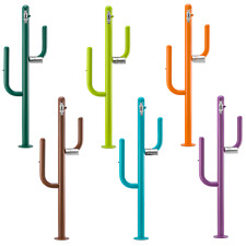 Fontana da Giardino Belfer 42ARZ in Acciaio Doppio Rubinetto Gancio Porta Tubo