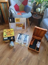 The Masters Art Collection Cavalletto Scrivania Pennelli Pittura Portatile Accessori Nuovo