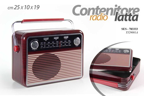 Scatola latta radio vintage