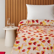 Trapuntino singolo tulipani rossi rosso