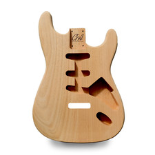 Corpo Chitarra Stratocaster SSS – Non Finitura – 2 Pezzi Di Mogano
