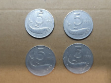 LOTTO DI 4 MONETE DA  5 Lire