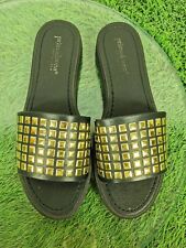 PRIMA DONNA CIABATTE NR 37 COLORE NERO CON BORCHIE 