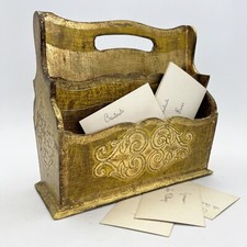 Antico portalettere in legno