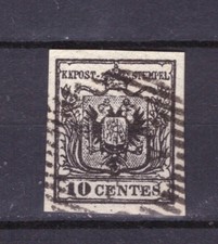 FRANCOBOLLI Antichi Stati Lombardo Veneto 1850 10 c. FXD11 #