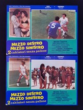 MEZZO DESTRO SINISTRO set 2 fotobuste poster Roncato Sammarchi Calcio B53