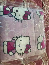 Trapunta letto singolo rosa disegno Hello Kitty marca Caleffi