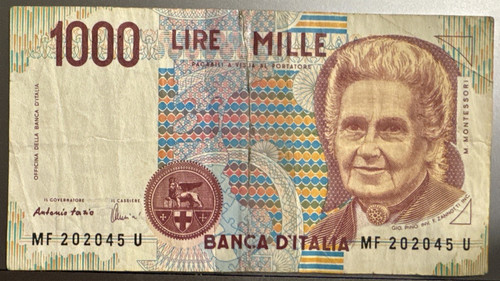 Italy 1000 lire - 1000, banknote