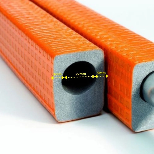 Tubo rame isolato ø22 mm - rame,