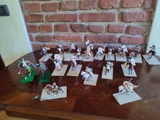 DG LOTTO CAVALIERI MEDIOEVALI CROCIATI CUSTOM WAR GAME DIORAMI 1/32  LEGGI