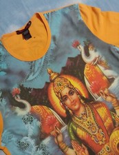 T-Shirt woman vintage 90 ROBERTO CAVALLI "Lakshmi "made in Italy TG.48-M/L Rare 