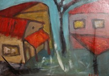 Dipinto ad olio fauvista