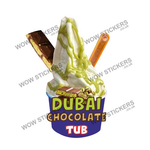 Adesivo furgone gelato dubai - furgone,