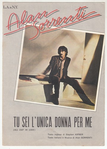 Spartito alan sorrenti sei - spartito, tu