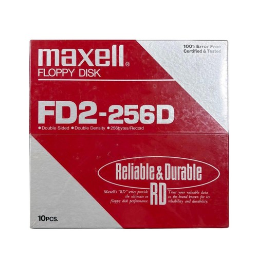 Maxell fd2 256d floppy disk - maxell, fd2-256d