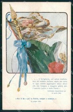 WW1 WWI Propaganda Tricolore Bandiera Artiglieria cartolina XB6582