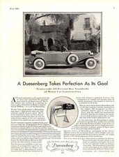 1930 Duesenberg Original ad
