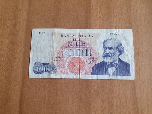 Banconota 1000 lire verdi - 1000,