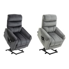 HOMCOM Poltrona Relax Reclinabile Massaggiante e Alzapersona con Telecomando