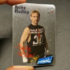 SPIKE DUDLEY #72 ARGENTO Tesla Lamincards WWE SMACKDOWN FLUO 2004