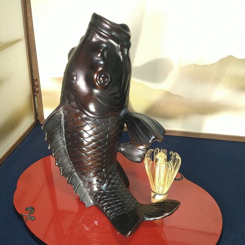Vaso pesce koi bronzo