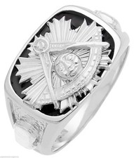 Anello argento oro massonico - anello,