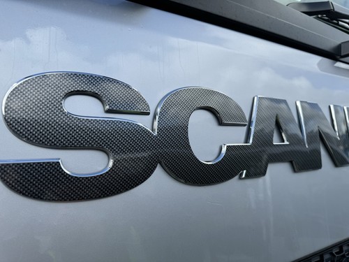 Adesivo scania effetto fibra - scania,