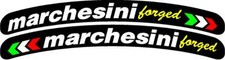 Adesivo logo cerchio ruota forgiato Marchesini laminato decalcomania Ducati Aprilia 8pz