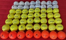 56 palline da golf palle INESIS colorate arancioni gialle bianche ball cat. AAA