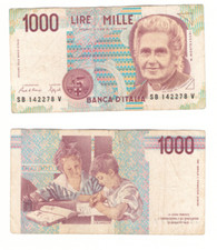 Banconota Mille 1000 Lire