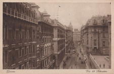CARTOLINA  GENOVA LIGURIA VIA