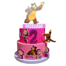 Torta Scenografica Personalizzata Masha & Orso in Polistirolo - Decorazione