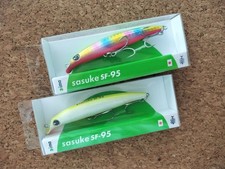 Ima Sasuke SF-95 Minnow galleggiante 0,32 once (9 g) 3,7 in perla posteriore grafico 2 pezzi 