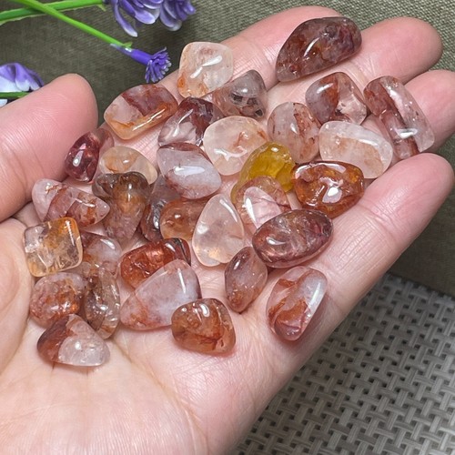 32pz pietra fiore agata - , rossa