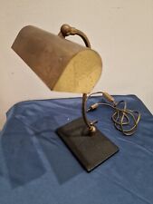 Lampada Da Tavolo Ministeriale Ottone e Metallo Vernice A Polvere Made In Italy