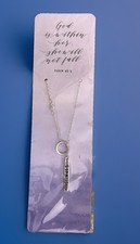 Psalms 46:5 Silver Tone Lariat