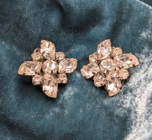 Orecchini clip strass