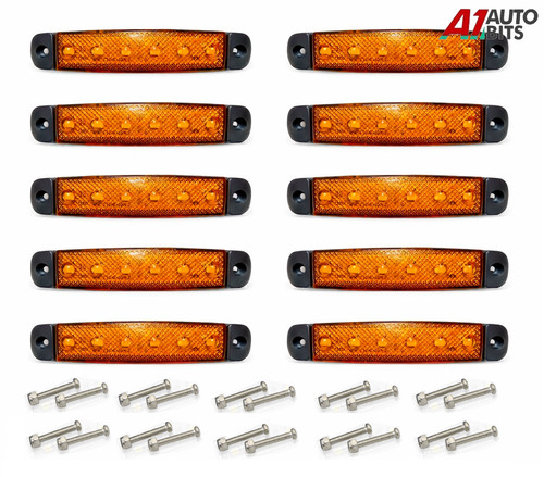 10x arancione ambra 12v - ambra, 24v