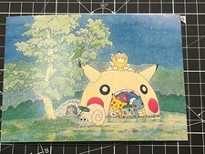 Carta promozionale Pokemon giapponese vintage post Pikachu 2000