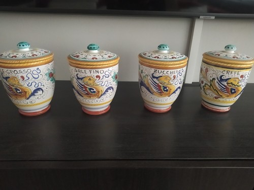 Set barattoli ceramica grifo - barattoli,
