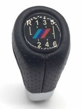 Pomello BMW Serie 1 E81 E82 E87 E88 in pelle microforata leva cambio 6 marce
