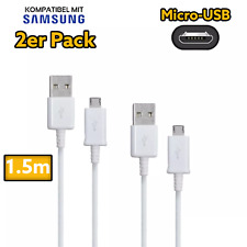 2 x cavo di ricarica micro USB da 1,5 m cavo dati adatto per Samsung Galaxy S3S4 S5 S6 S7