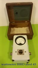 wattmetro marca BIRD, modello 43, con custodia in legno, usato in ottimo stato.