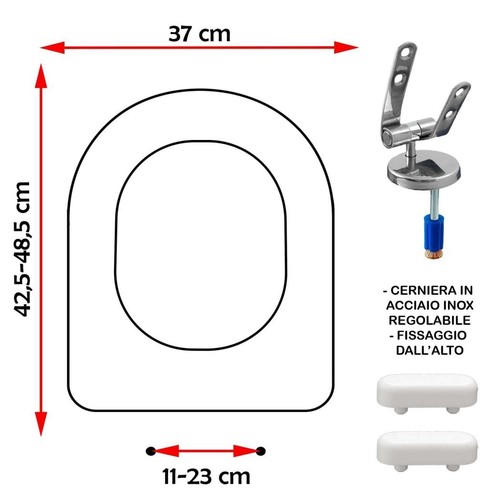Sedile copriwater compatibile - sedile,