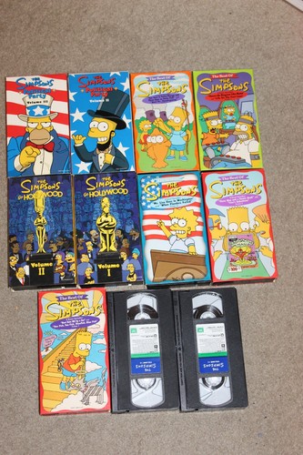 The simpsons vhs lot 11 - lot, of