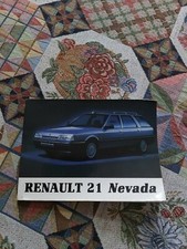 Manuale Uso e Manutenzione della Renault 21 Nevada del 1991 terza edizione