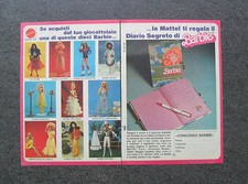 K927-Advertising Pubblicità-1984- BARBIE TI REGALA IL DIARIO SEGRETO